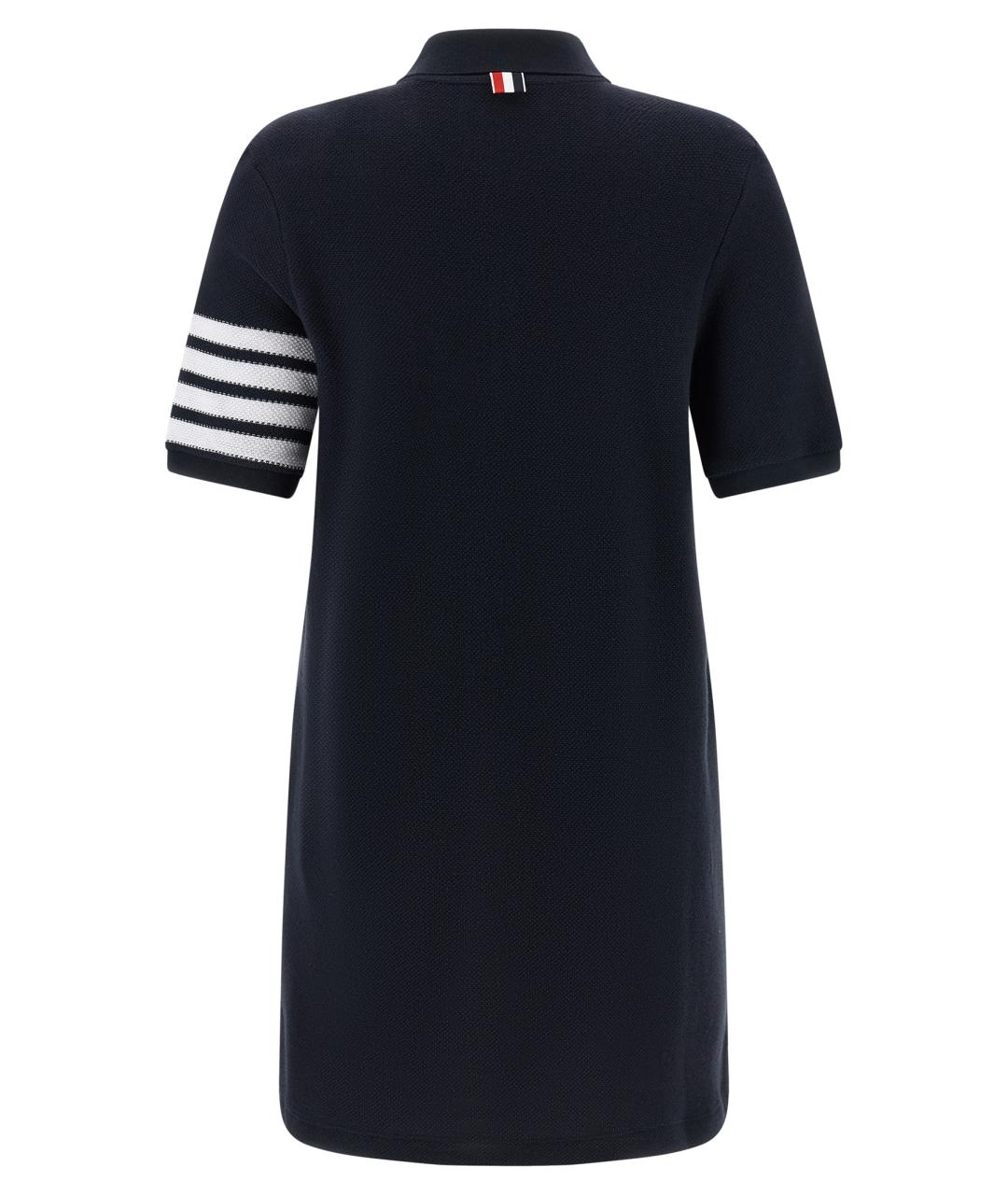 THOM BROWNE Синее хлопковое платье, фото 2