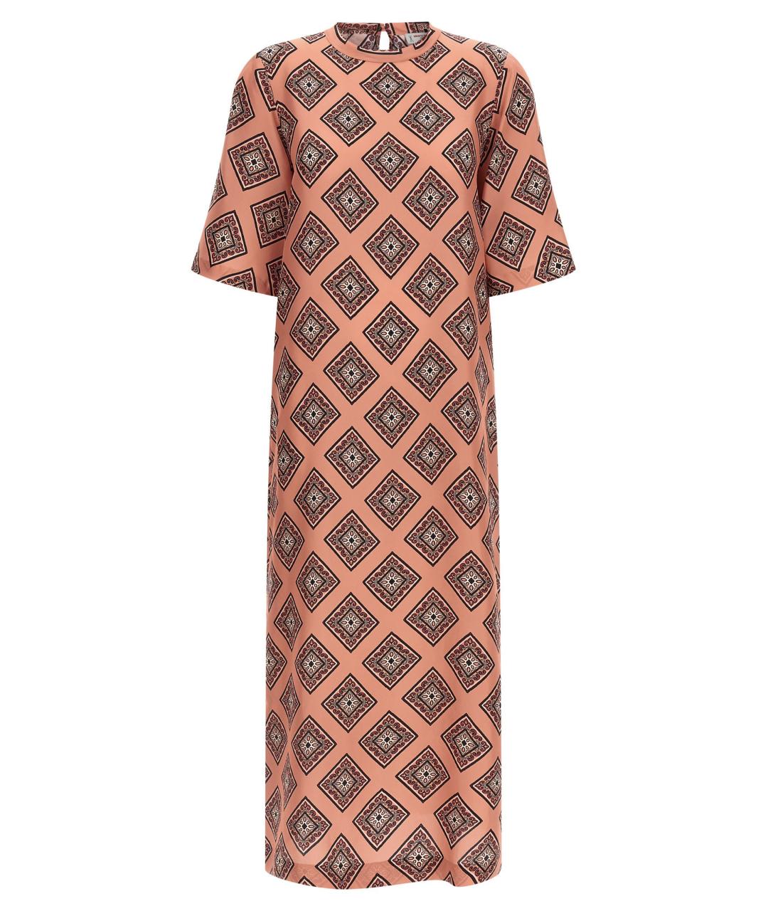 ALBERTO BIANI Розовое шелковое повседневное платье, фото 1