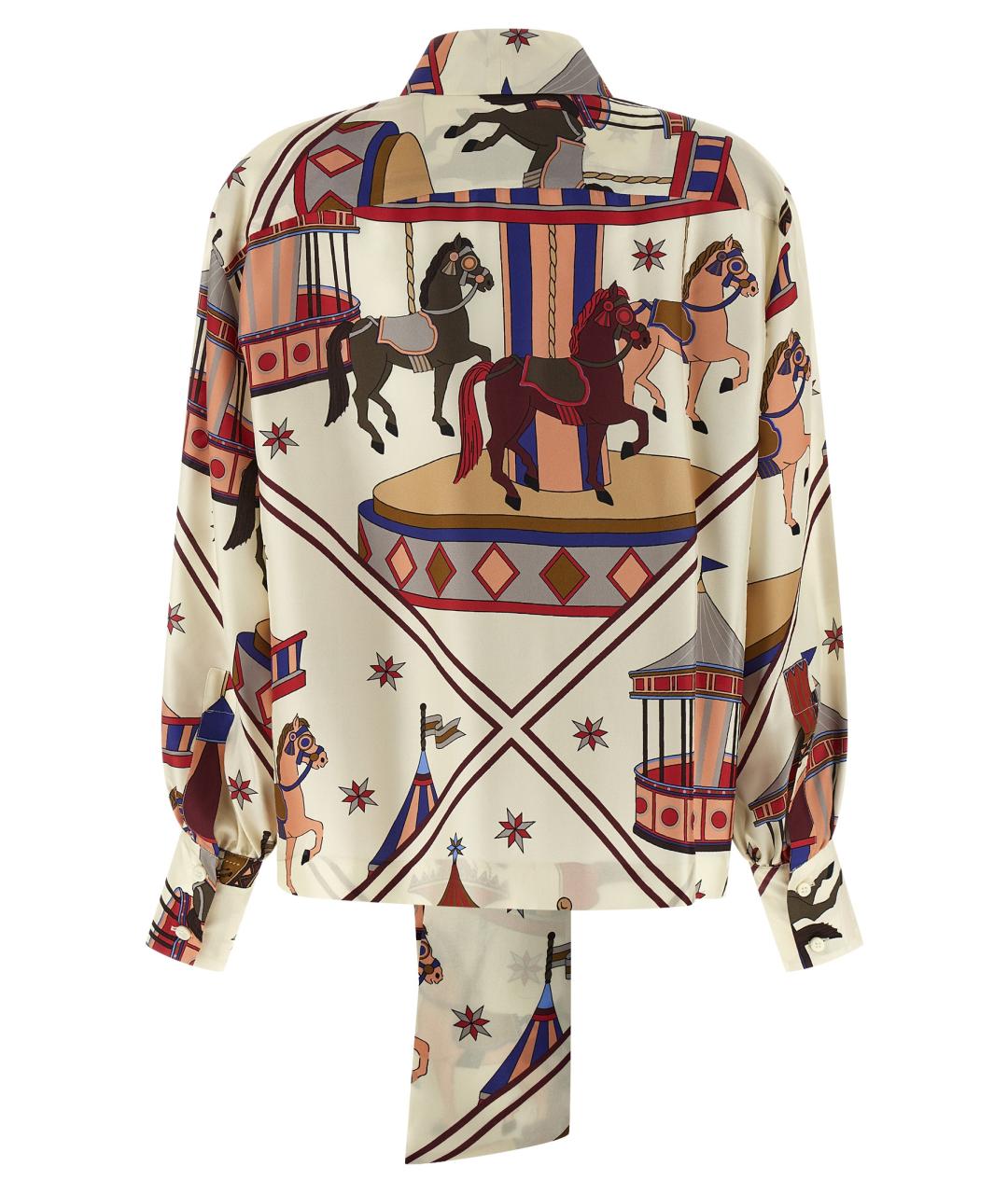 ALBERTO BIANI Мульти шелковая блузы, фото 2