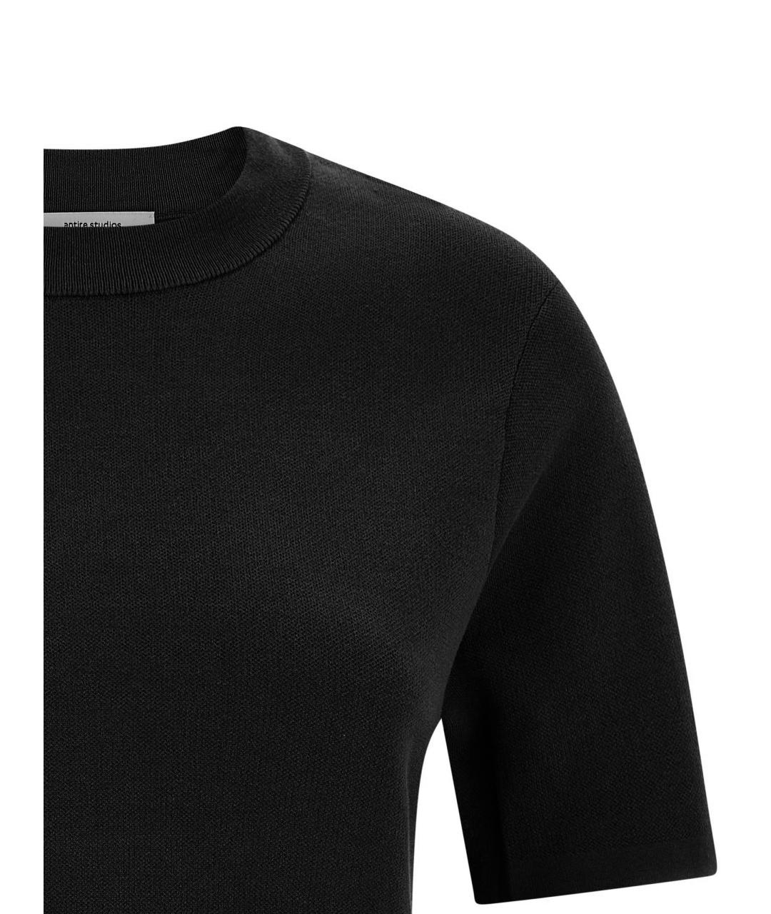 entire studios Черная хлопковая футболка, фото 3