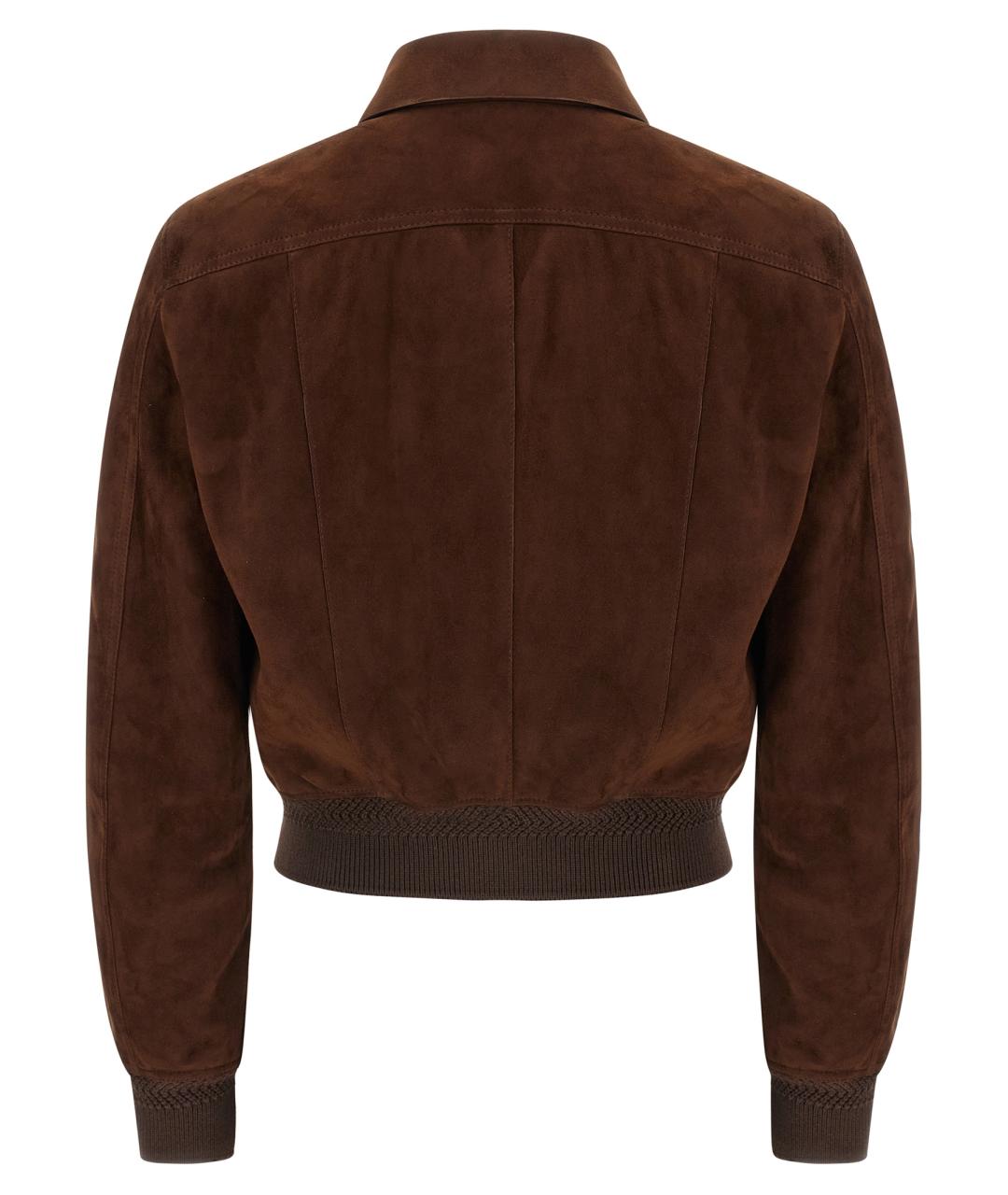 TOM FORD Коричневая замшевая куртка, фото 2