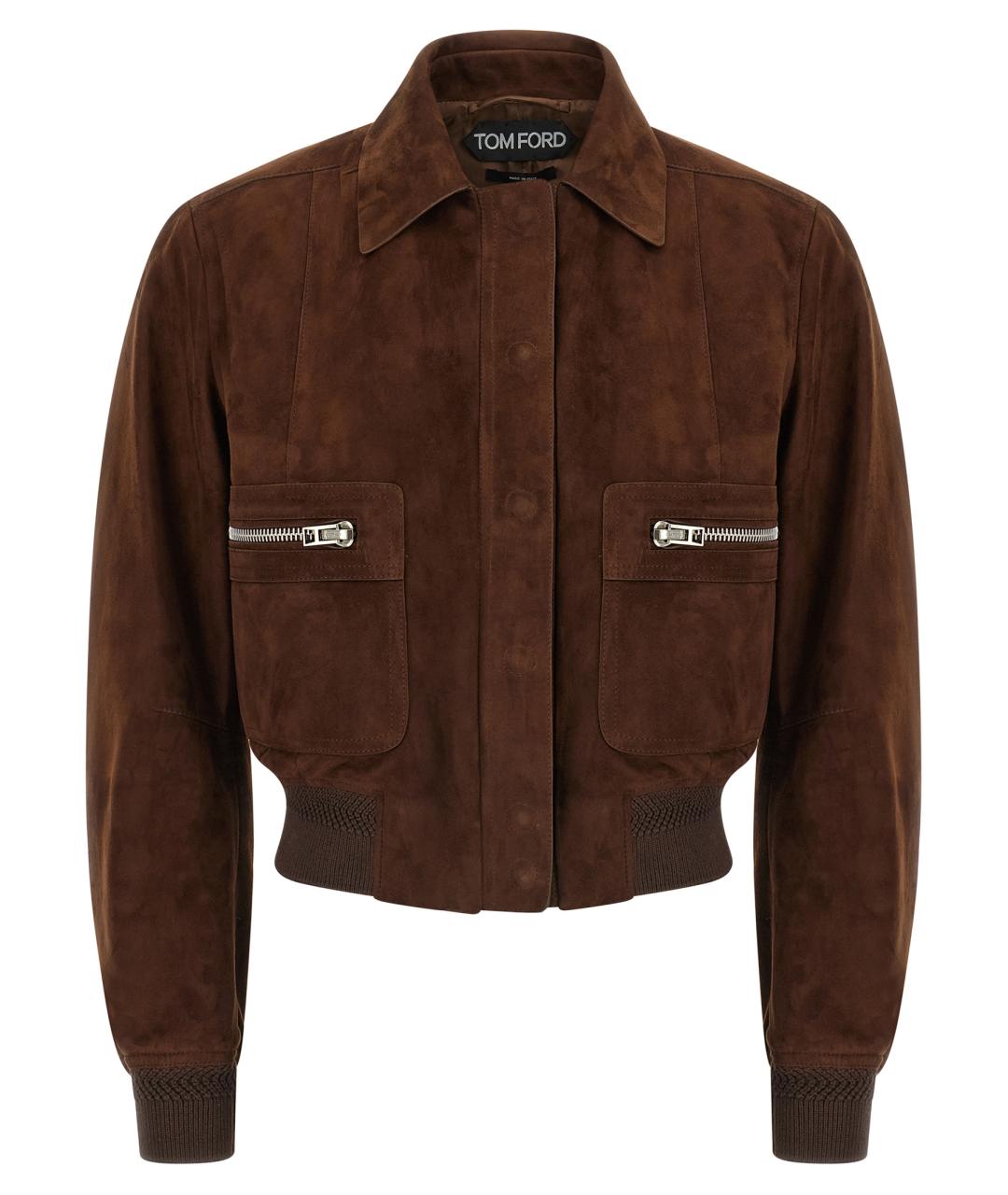 TOM FORD Коричневая замшевая куртка, фото 1