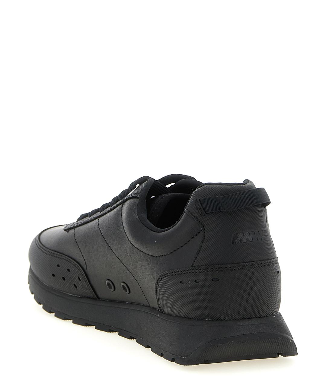 HUGO BOSS Черные синтетические низкие кроссовки / кеды, фото 3