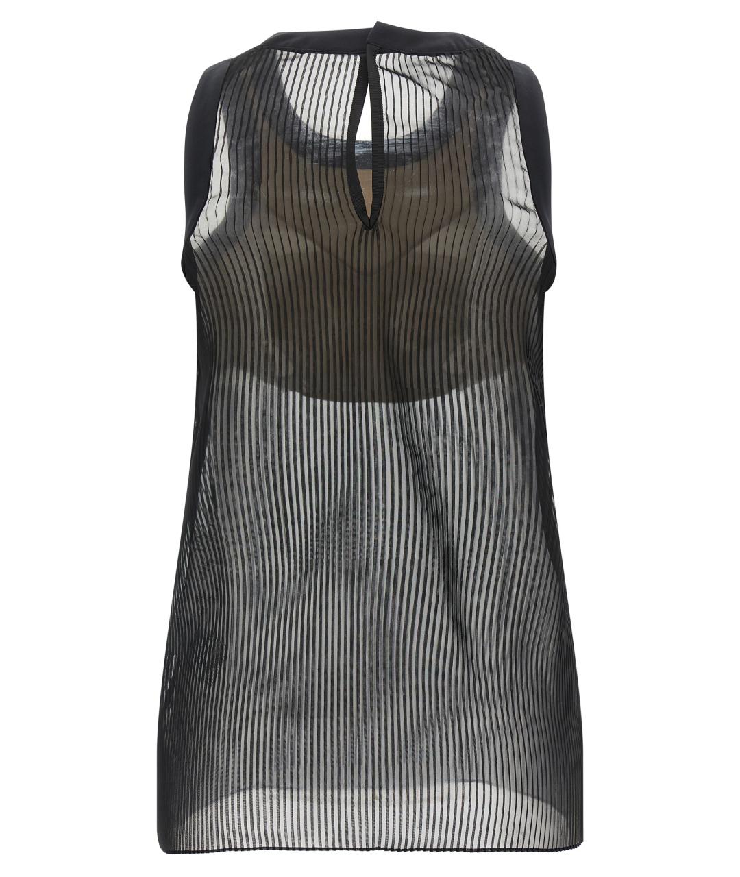 SACAI Черная полиэстеровая майка, фото 2