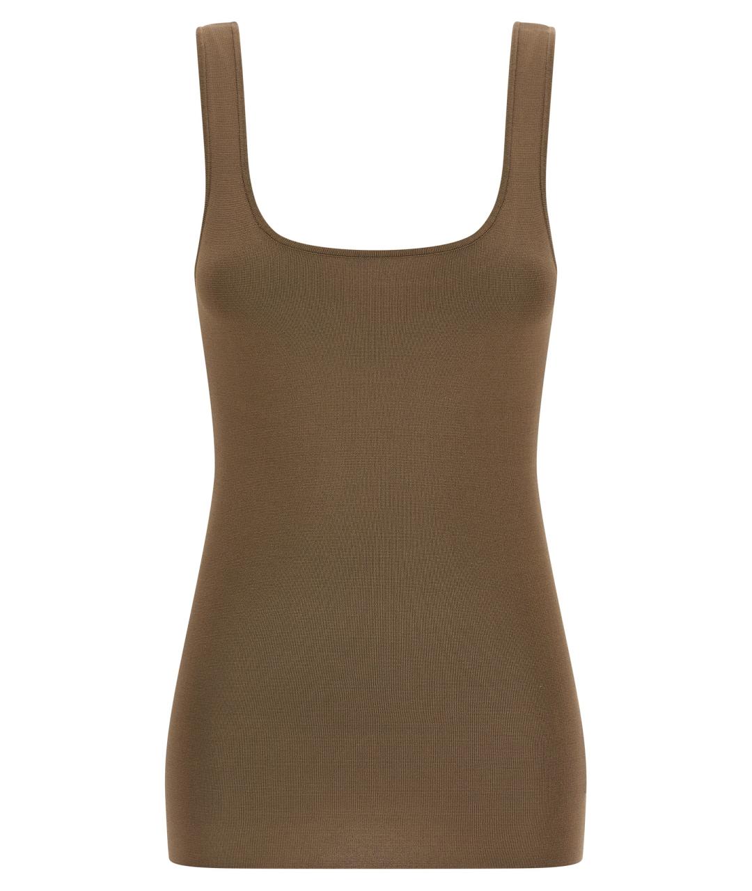 entire studios Коричневая вискозная майка, фото 1
