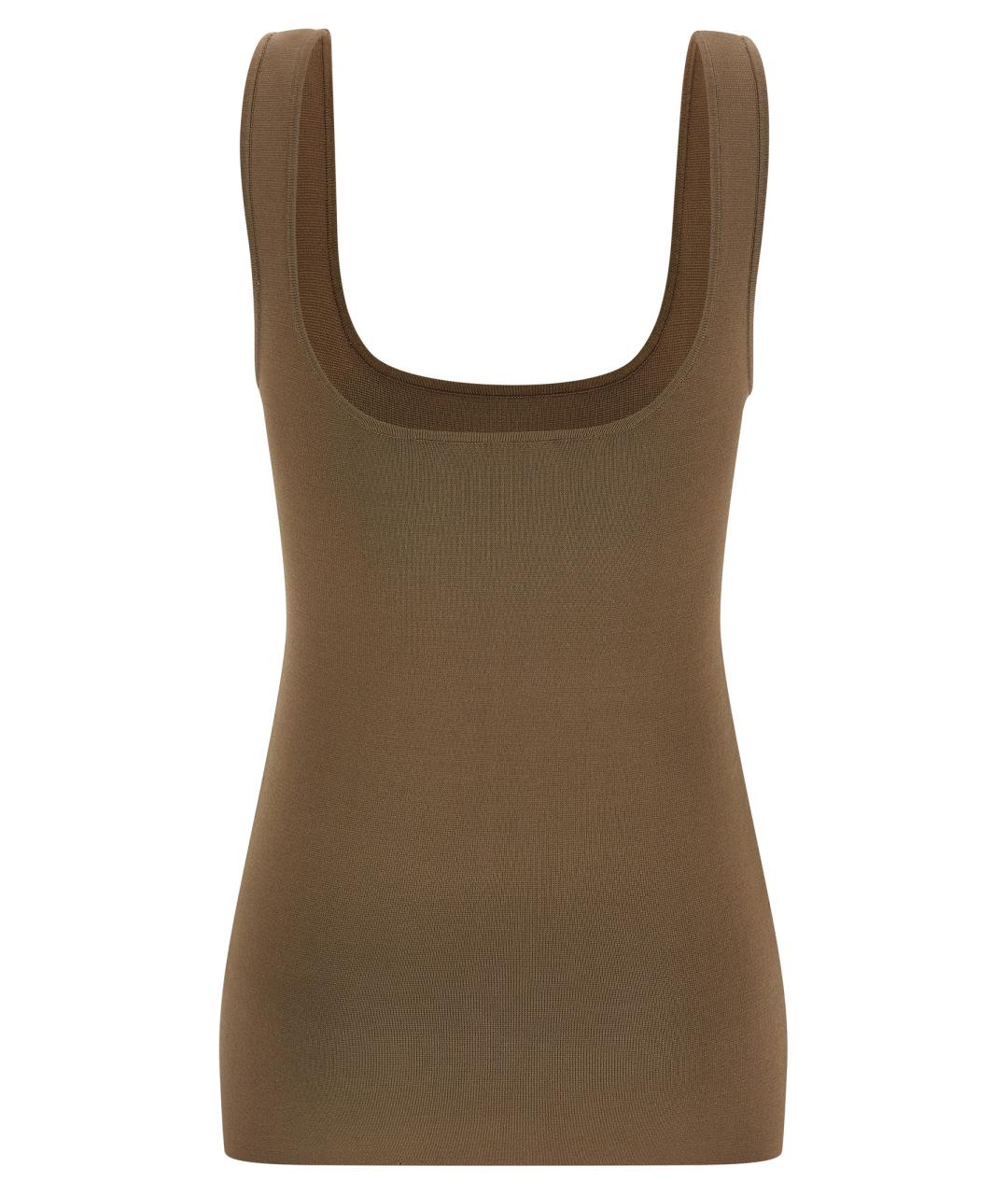 entire studios Коричневая вискозная майка, фото 2