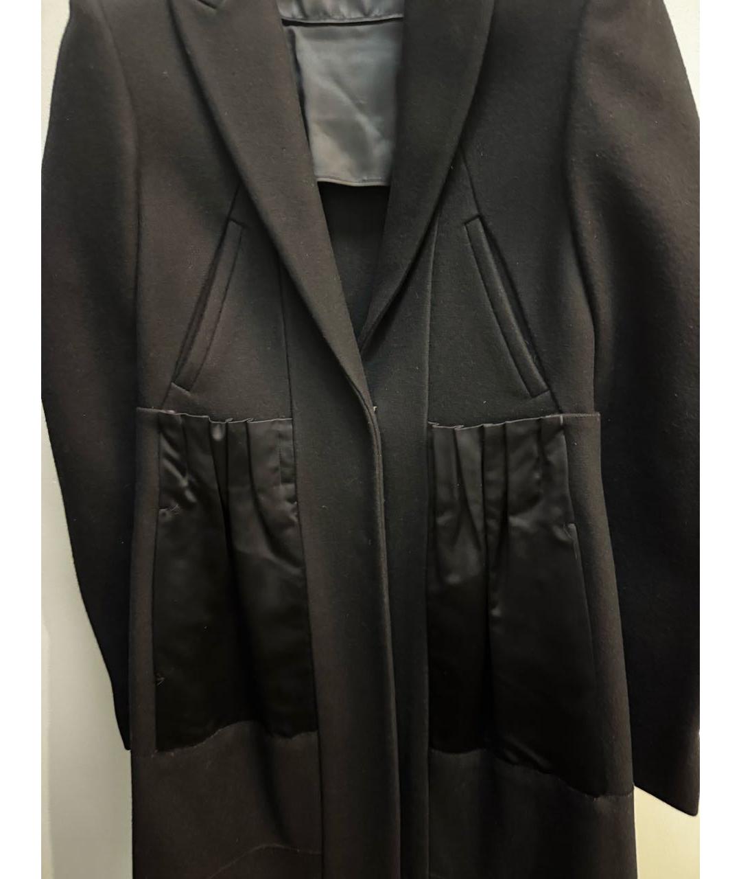 MIU MIU Черное шерстяное пальто, фото 5