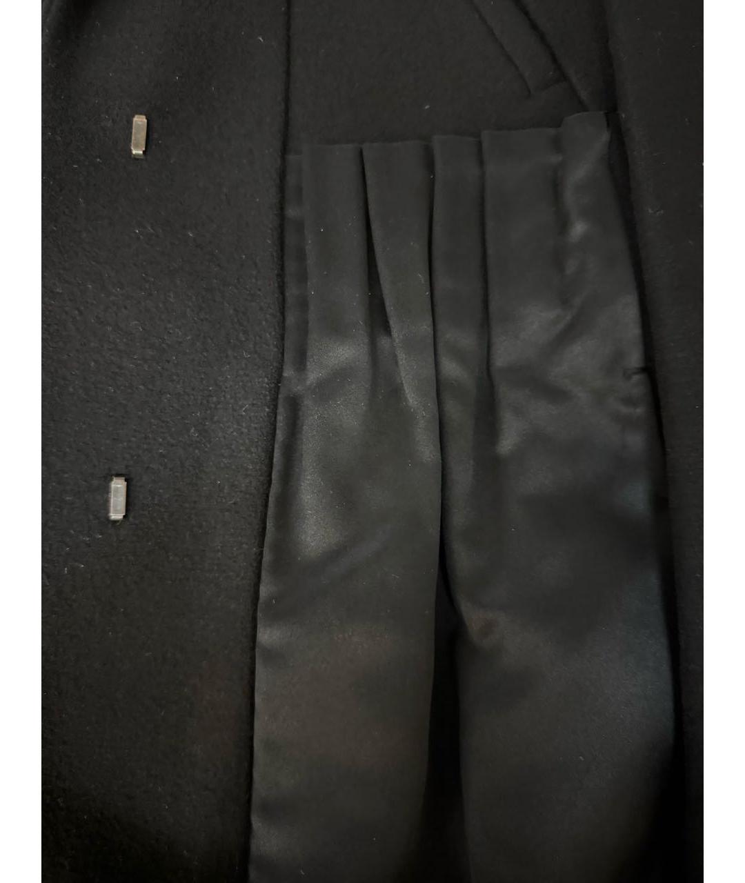 MIU MIU Черное шерстяное пальто, фото 7