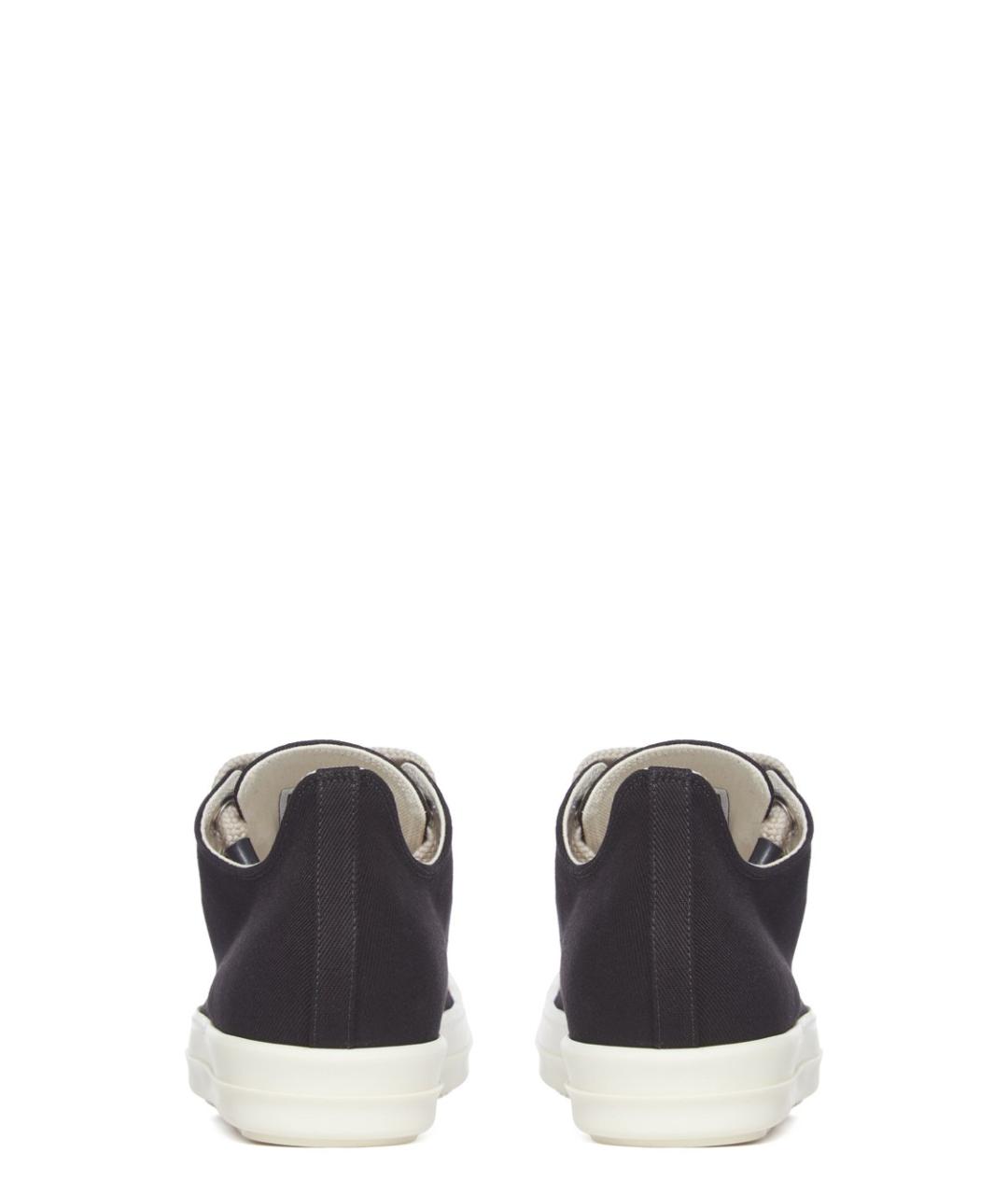 RICK OWENS DRKSHDW Черные текстильные кеды, фото 5