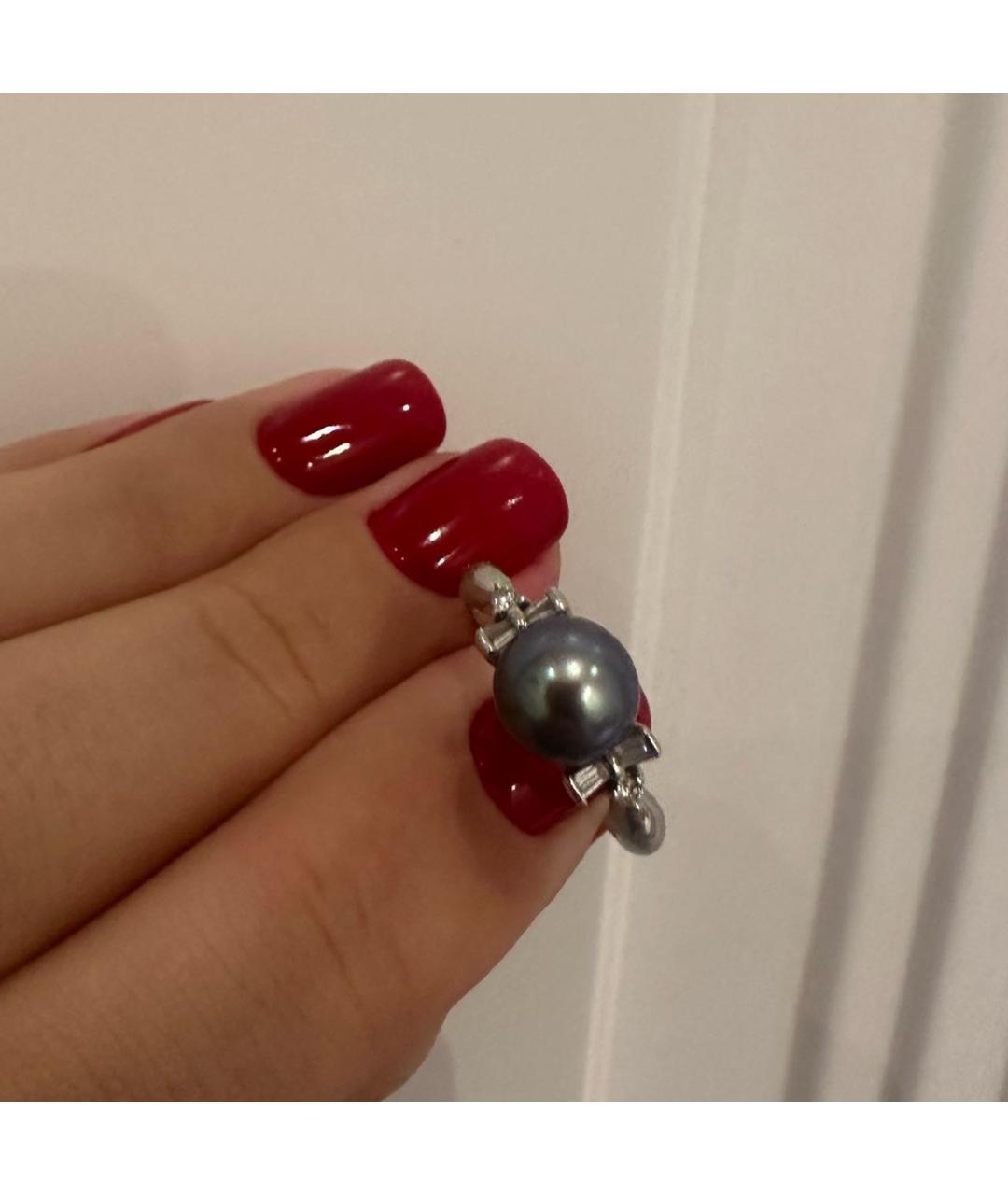 Mikimoto Серебряное кольцо из белого золота, фото 5