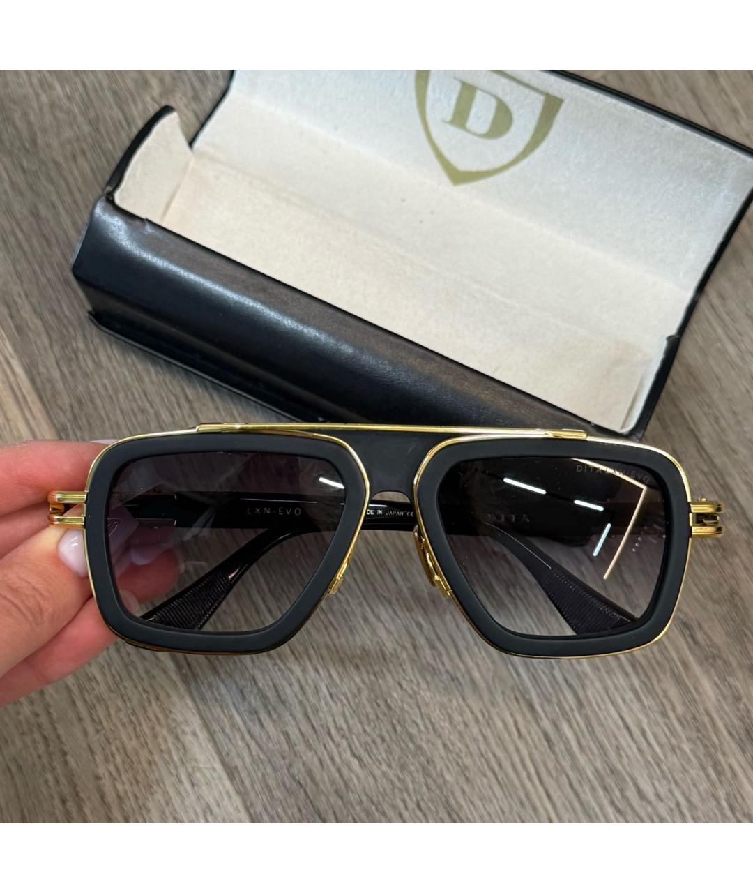 DITA Черные пластиковые солнцезащитные очки, фото 6
