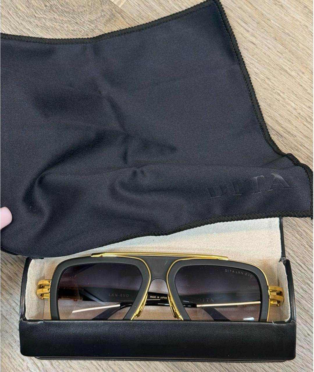 DITA Черные пластиковые солнцезащитные очки, фото 2