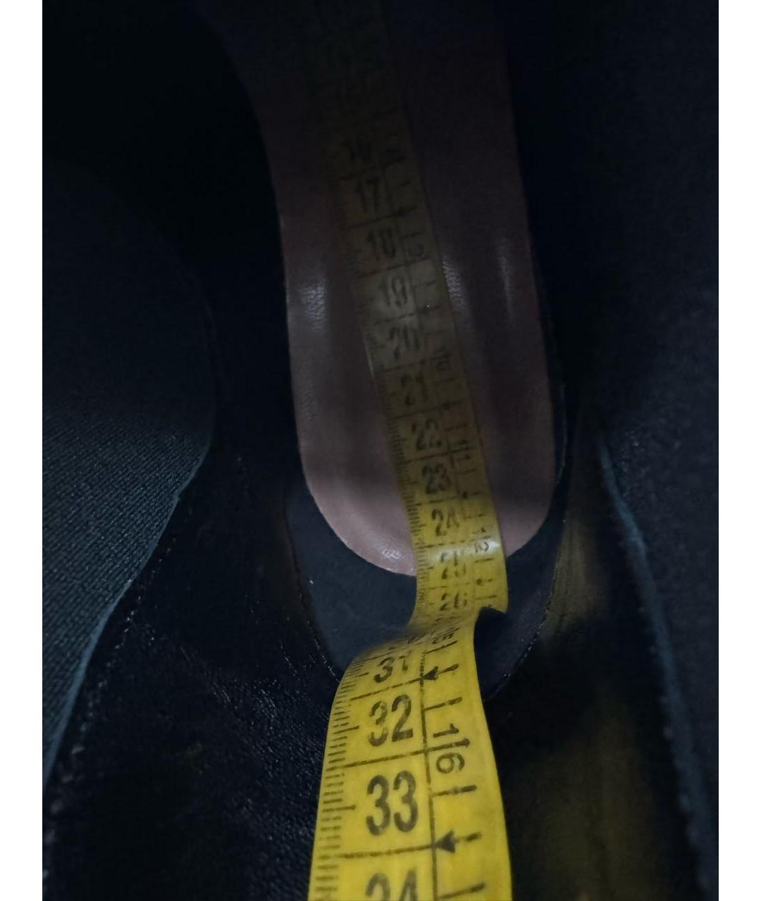 POLLINI Черные кожаные полусапоги, фото 5