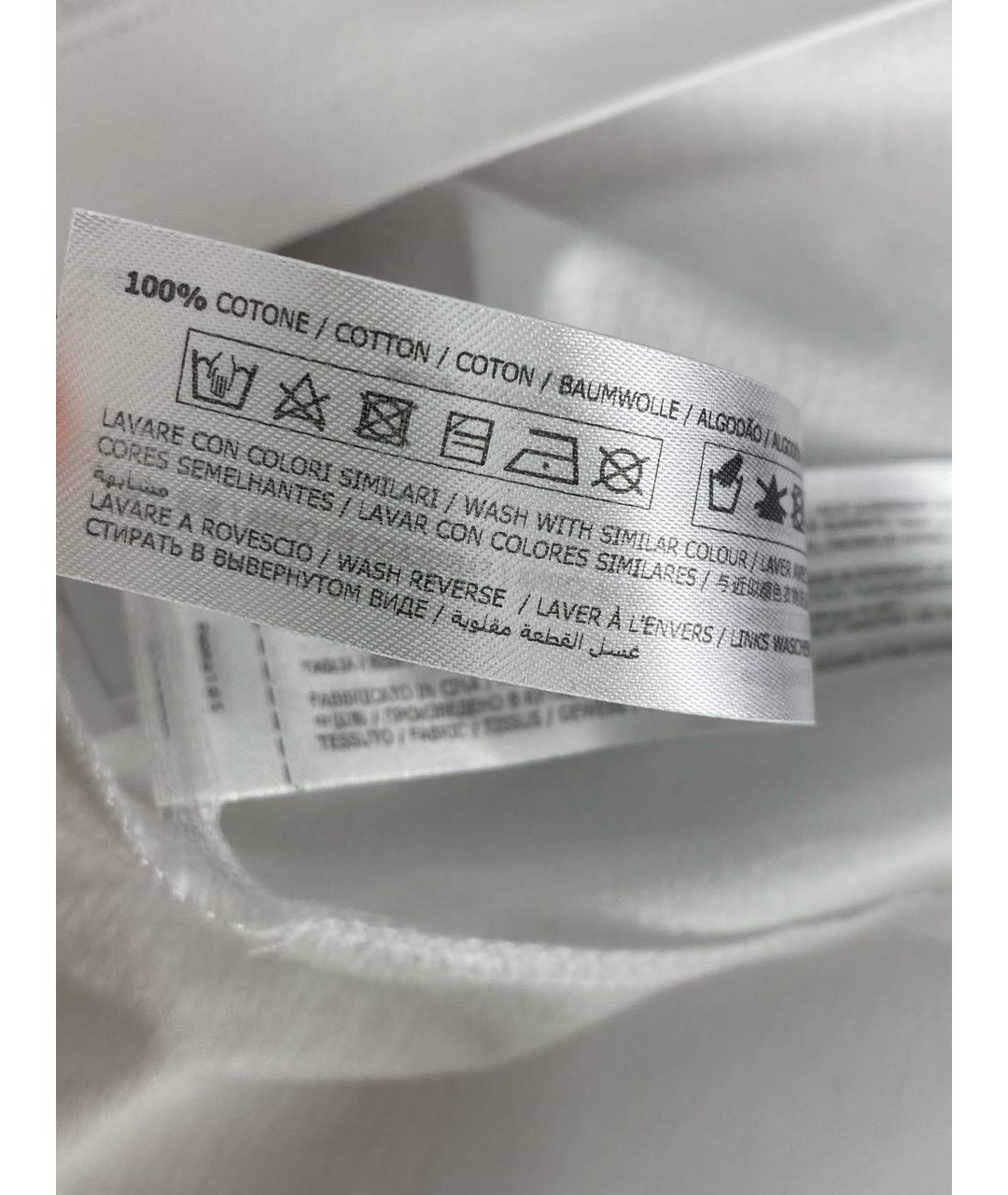 TWIN-SET Белая хлопковая футболка, фото 8