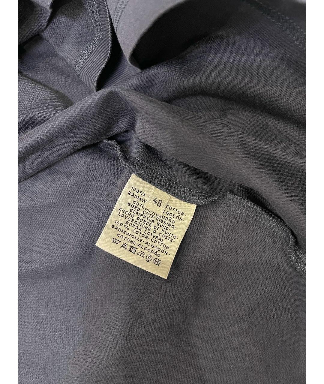 HERMES Голубая хлопковая футболка, фото 3