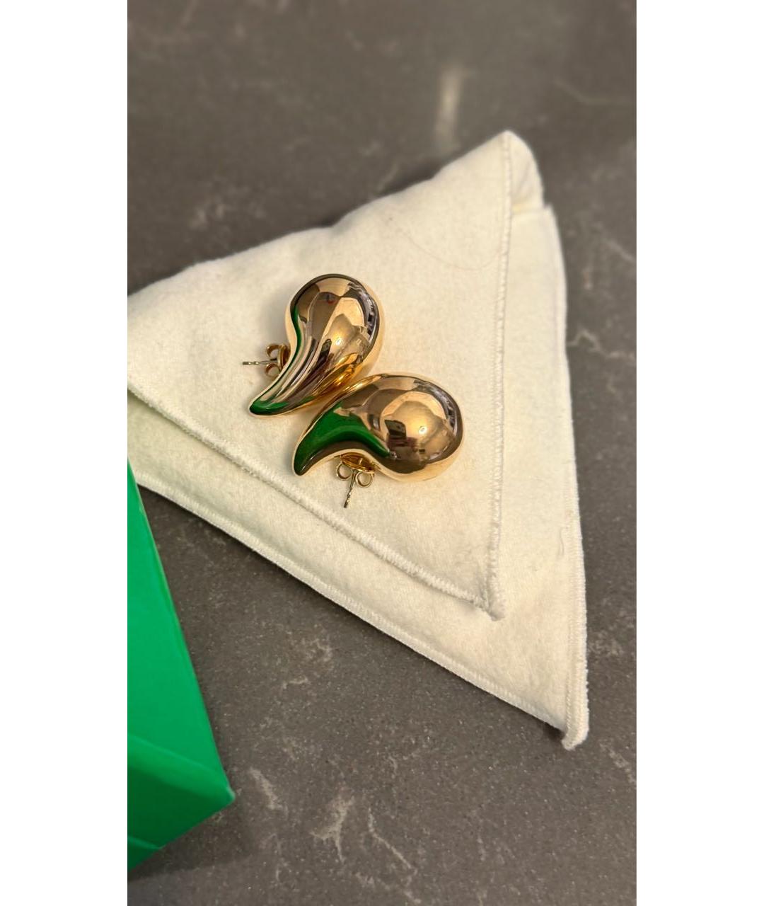 BOTTEGA VENETA Золотые серебряные серьги, фото 2