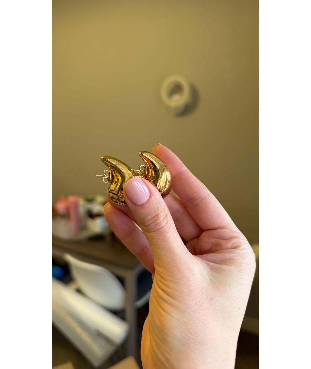 BOTTEGA VENETA Золотые серебряные серьги, фото 3