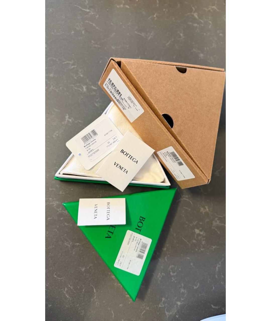 BOTTEGA VENETA Золотые серебряные серьги, фото 5