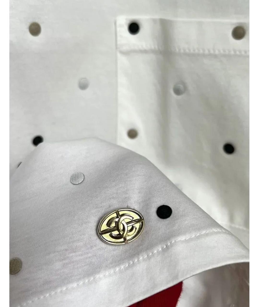 CHANEL Белая хлопковая футболка, фото 2