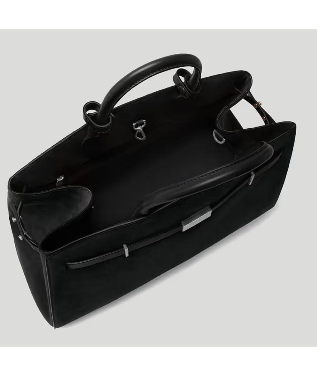 DEMELLIER Черная замшевая сумка тоут, фото 2
