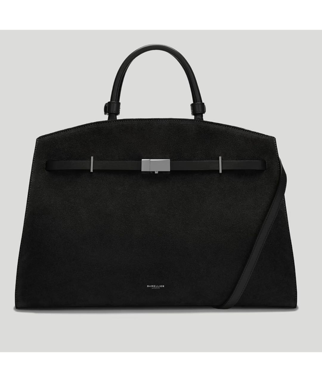 DEMELLIER Черная замшевая сумка тоут, фото 5