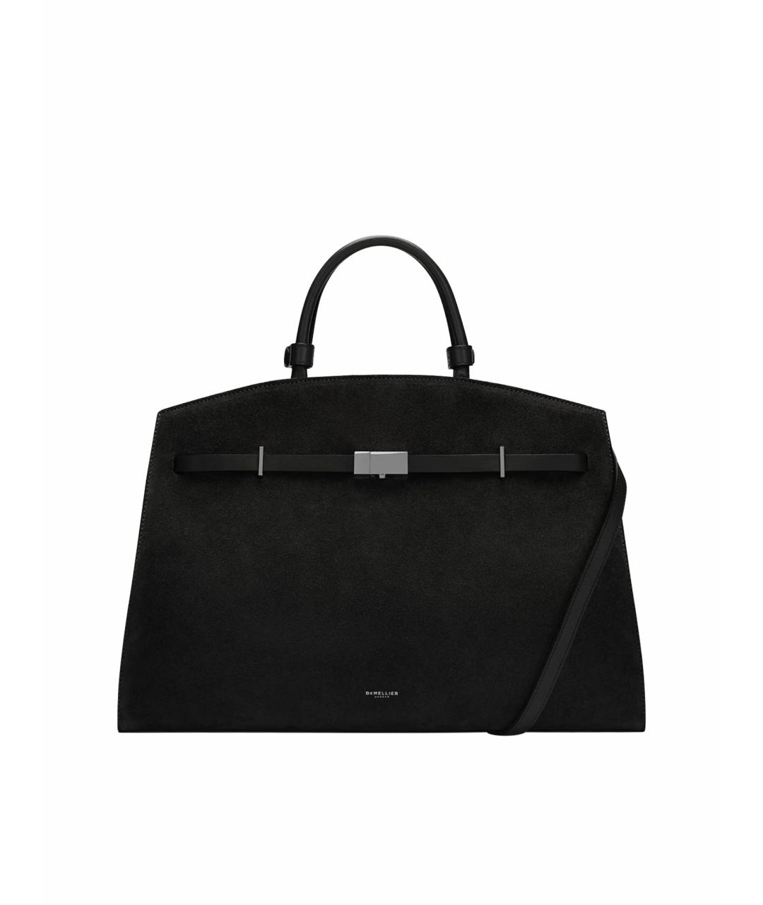 DEMELLIER Черная замшевая сумка тоут, фото 1