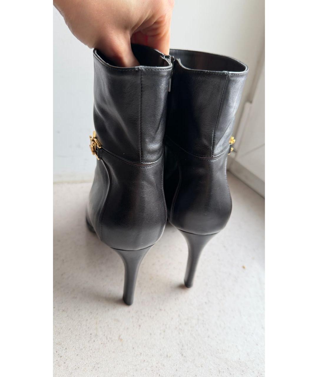 CELINE Черные кожаные ботильоны, фото 2