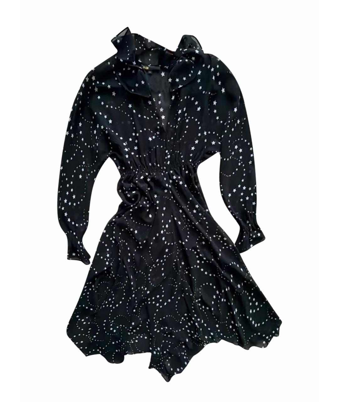 MAJE Черное полиэстеровое вечернее платье, фото 1