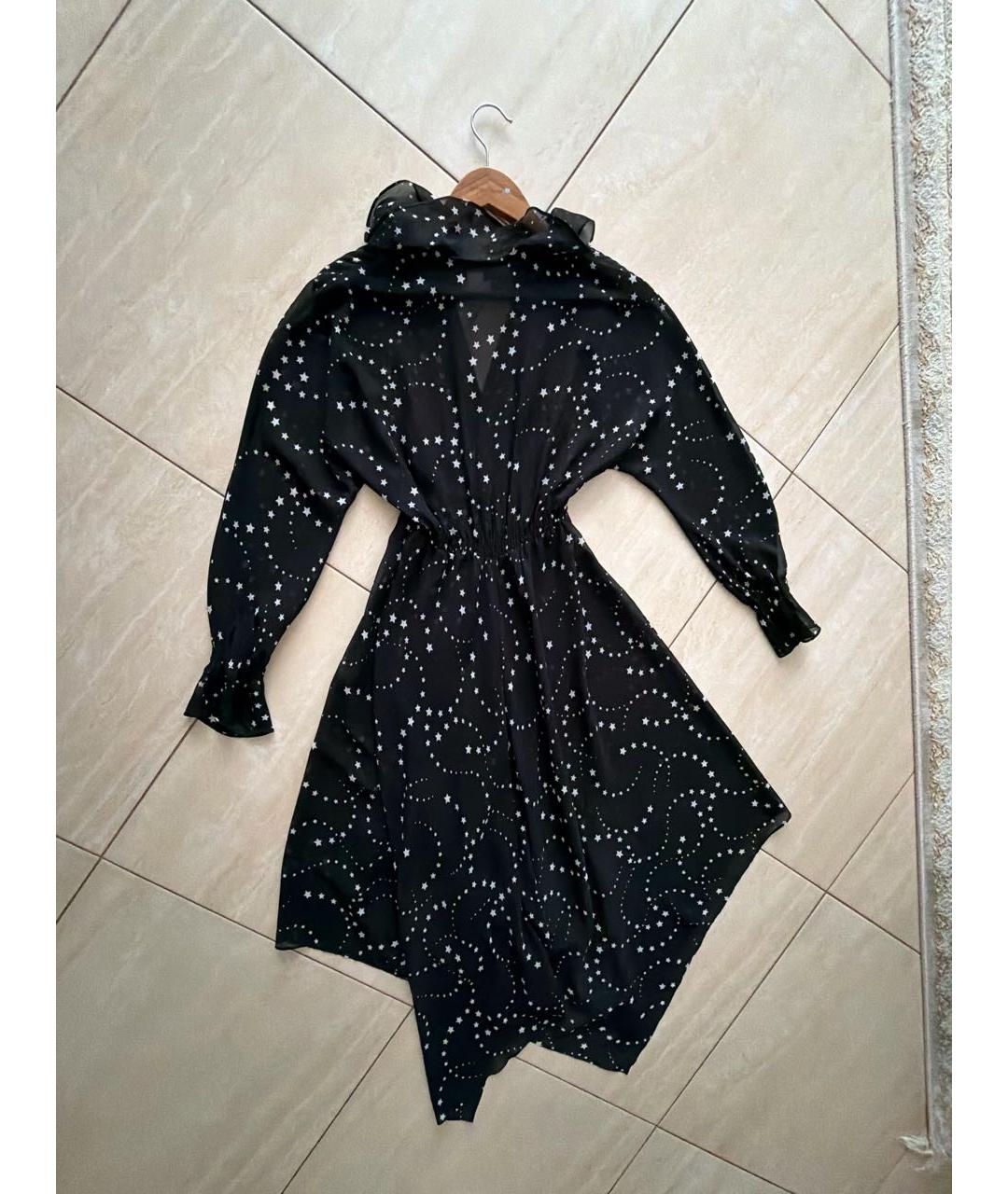 MAJE Черное полиэстеровое вечернее платье, фото 2