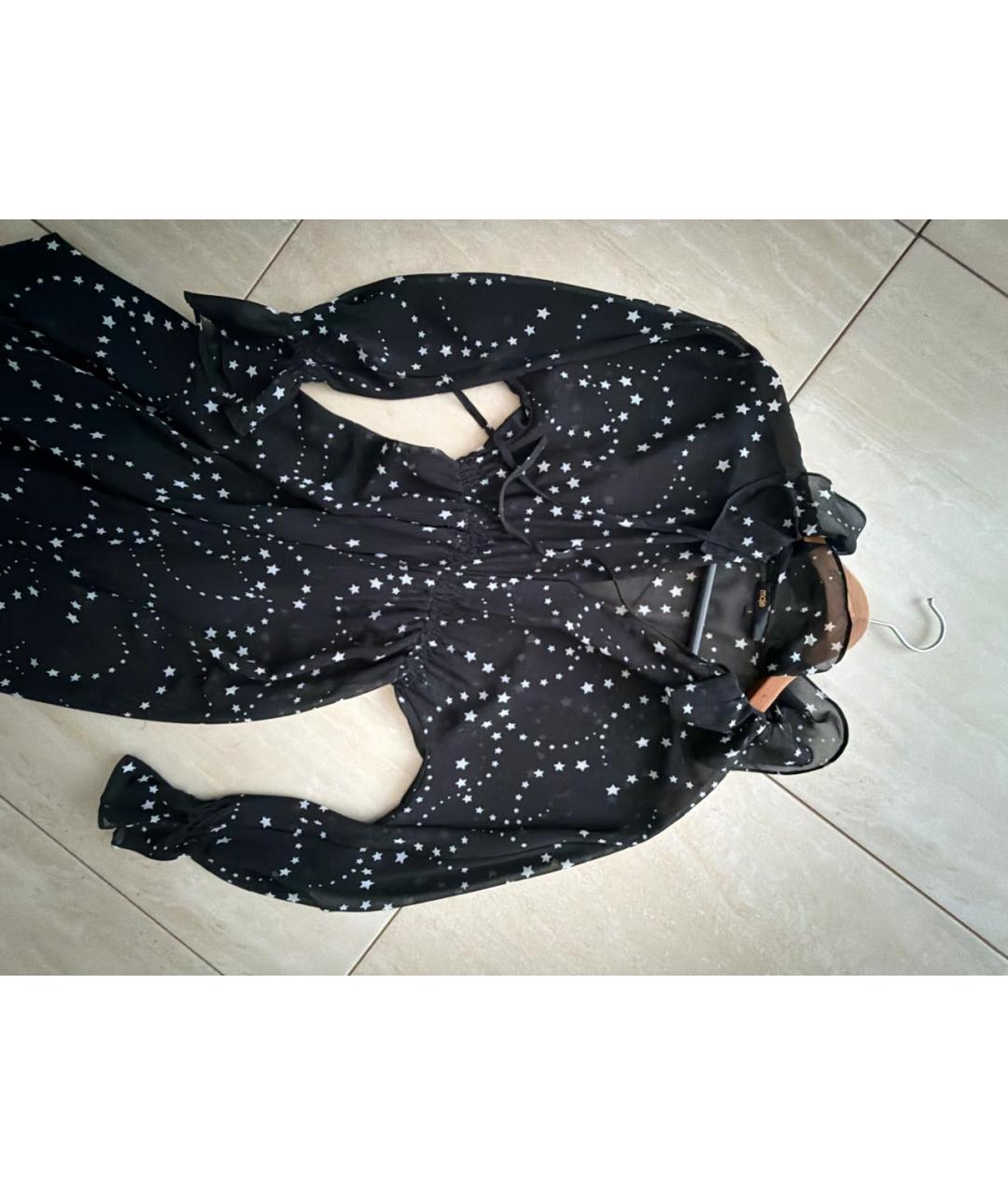 MAJE Черное полиэстеровое вечернее платье, фото 3