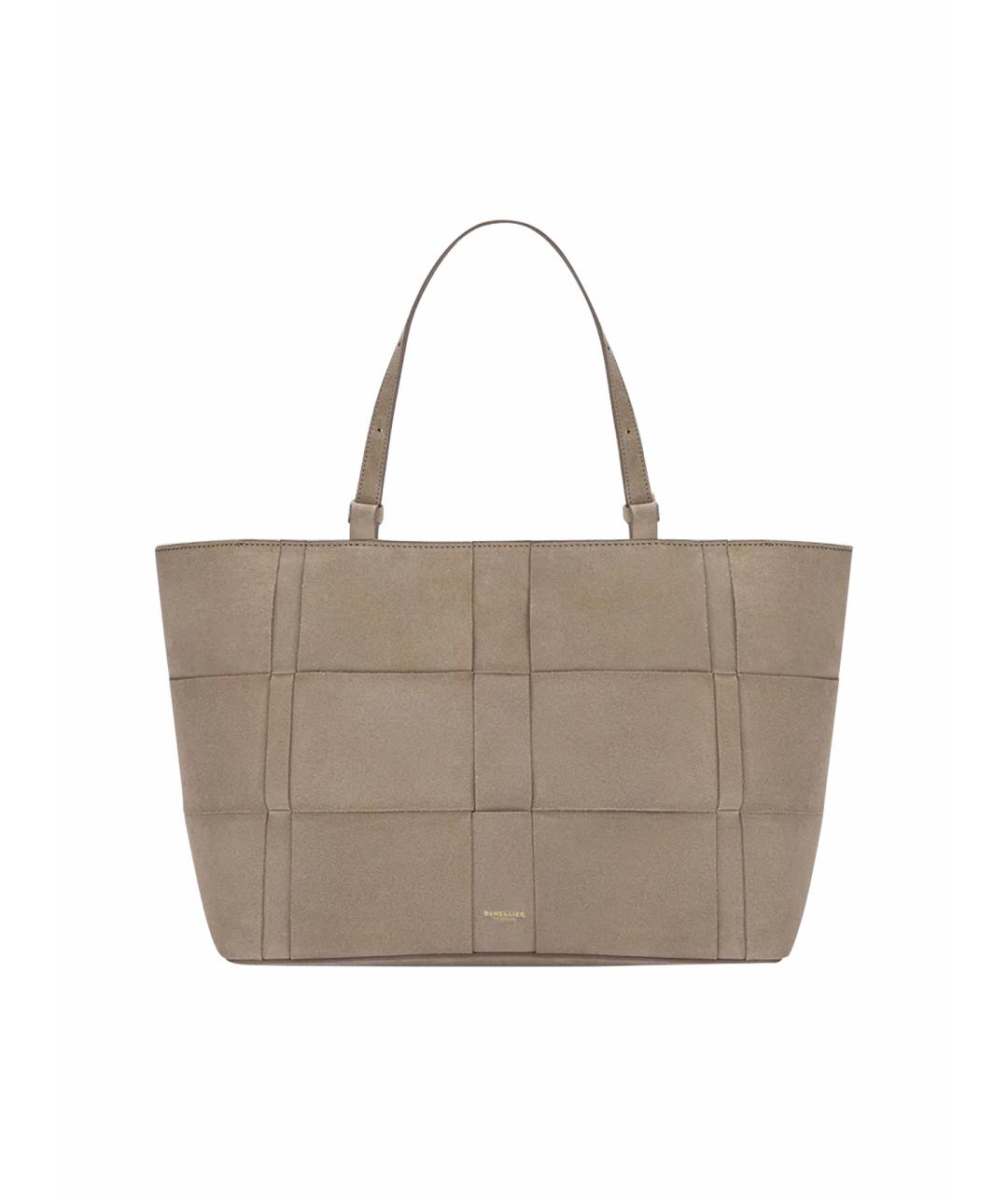 DEMELLIER Бежевая замшевая сумка тоут, фото 1