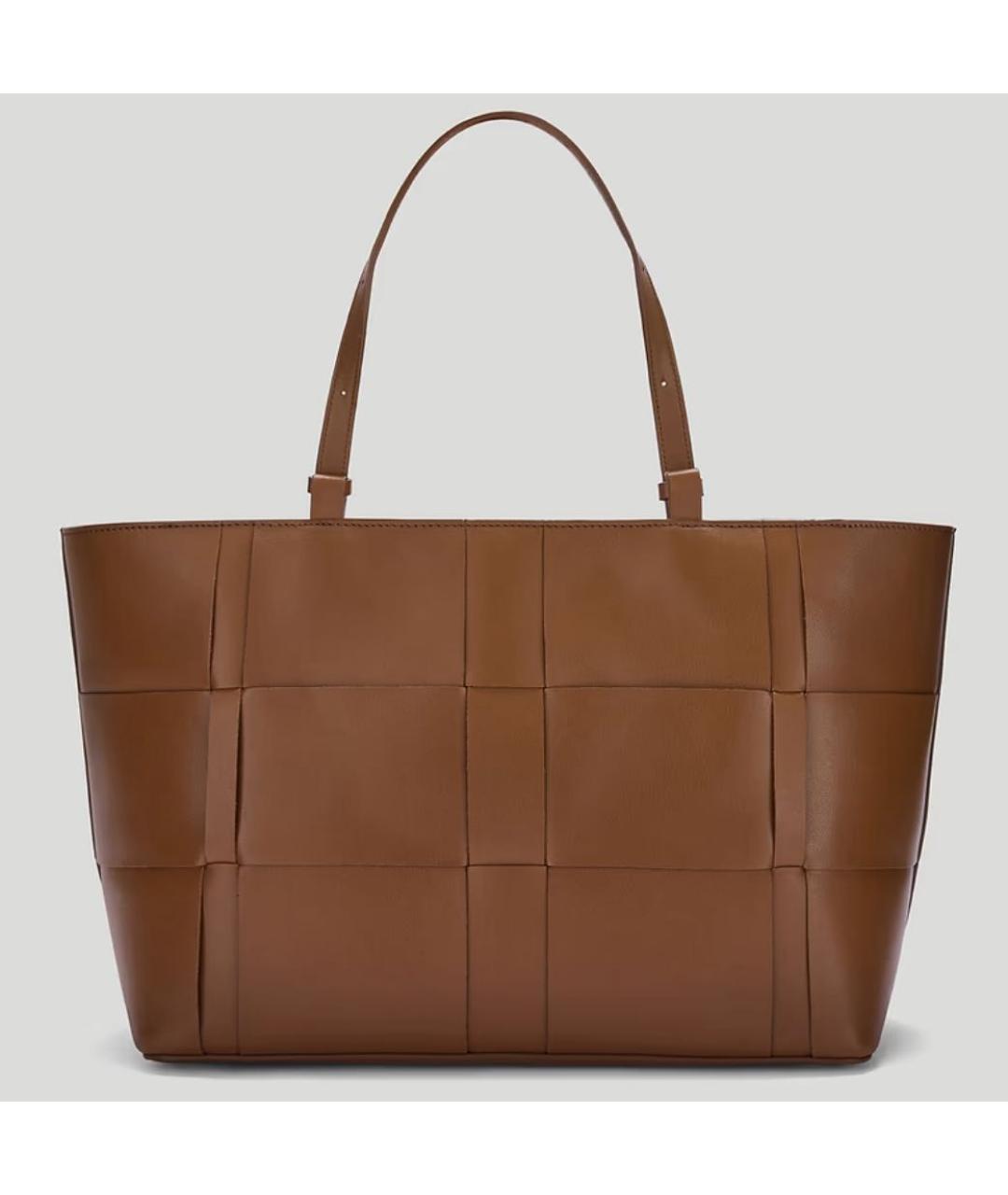 DEMELLIER Коричневая кожаная сумка тоут, фото 4