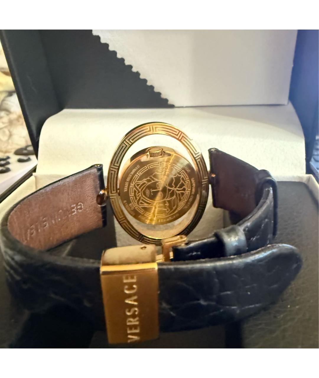 VERSACE Черные стальные часы, фото 3