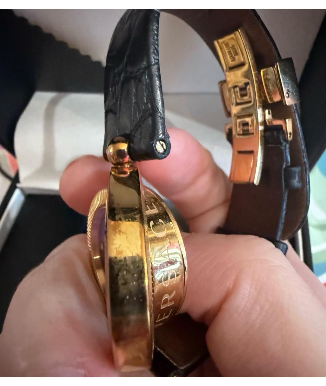 VERSACE Черные стальные часы, фото 7