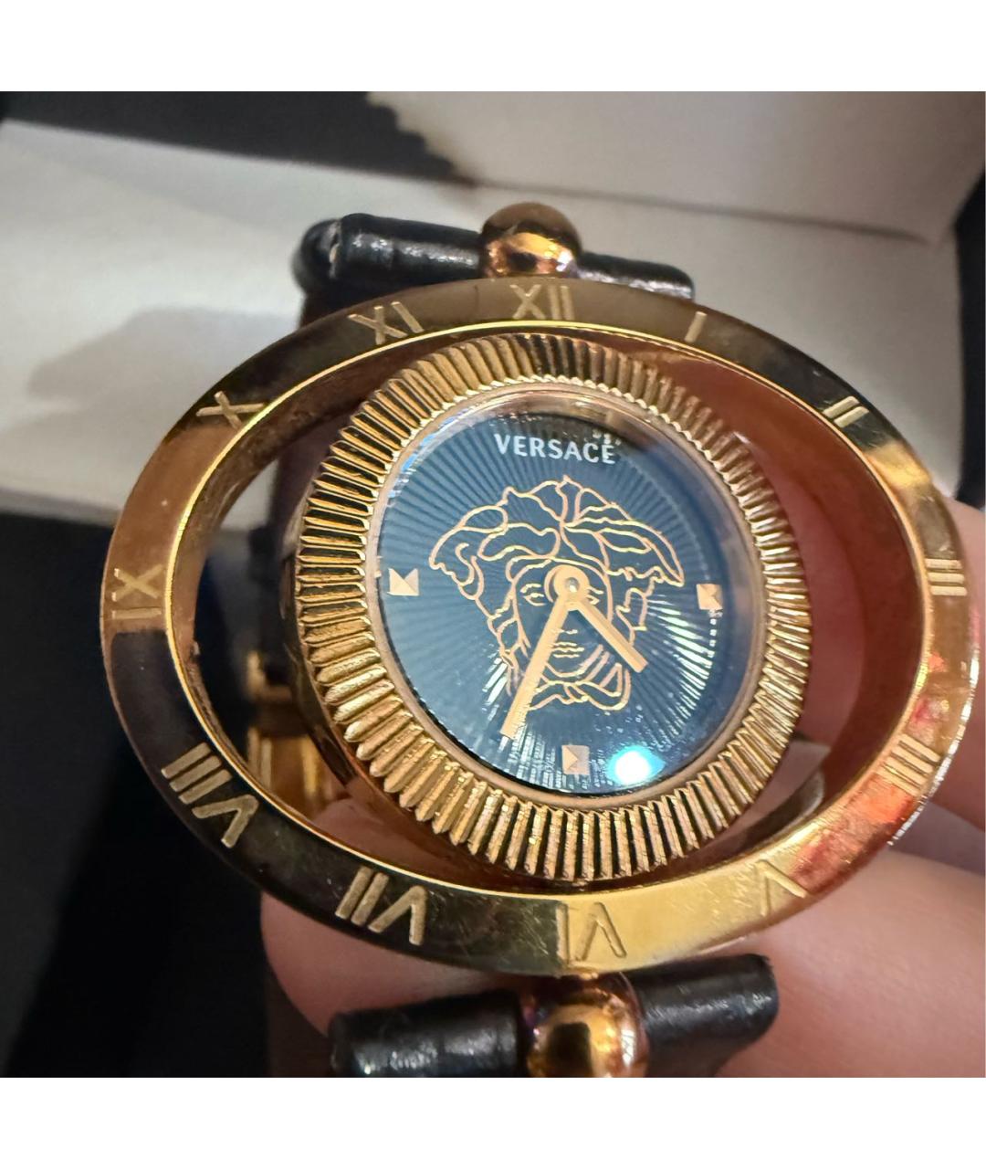 VERSACE Черные стальные часы, фото 6