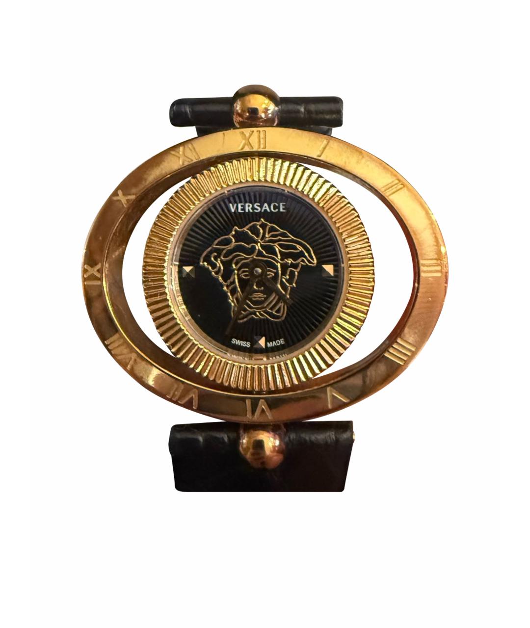 VERSACE Черные стальные часы, фото 1