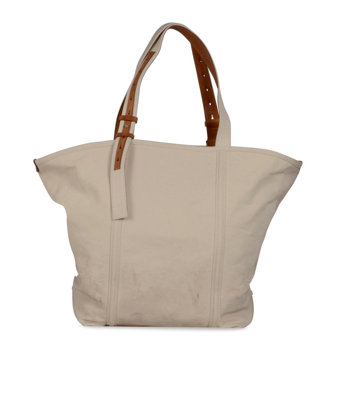 GOLDEN GOOSE DELUXE BRAND Бежевая хлопковая сумка тоут, фото 3