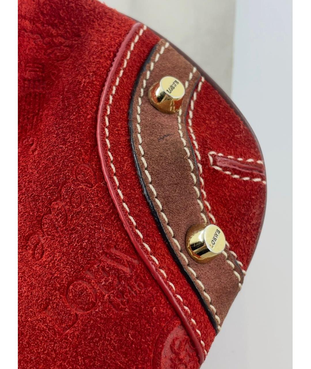LOEWE Красная замшевая сумка через плечо, фото 8