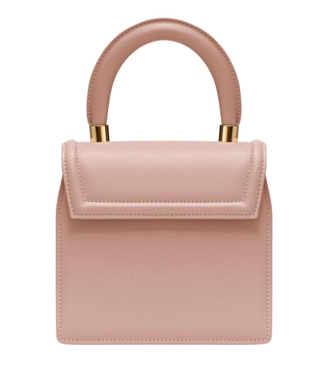 ULYANA SERGEENKO Розовая кожаная сумка через плечо, фото 1