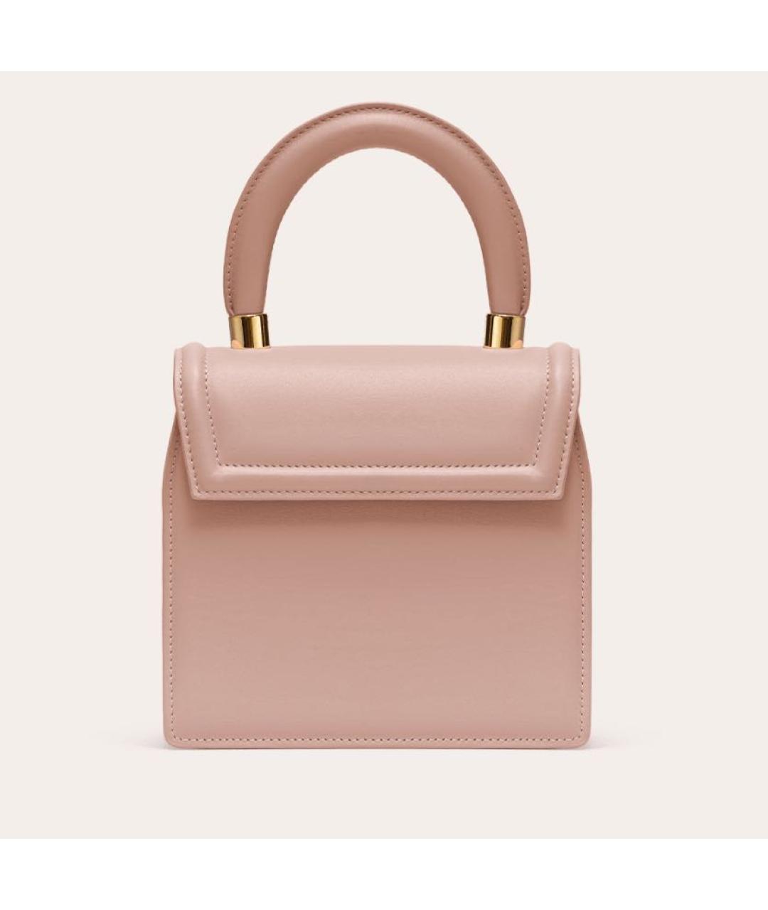 ULYANA SERGEENKO Розовая кожаная сумка через плечо, фото 9