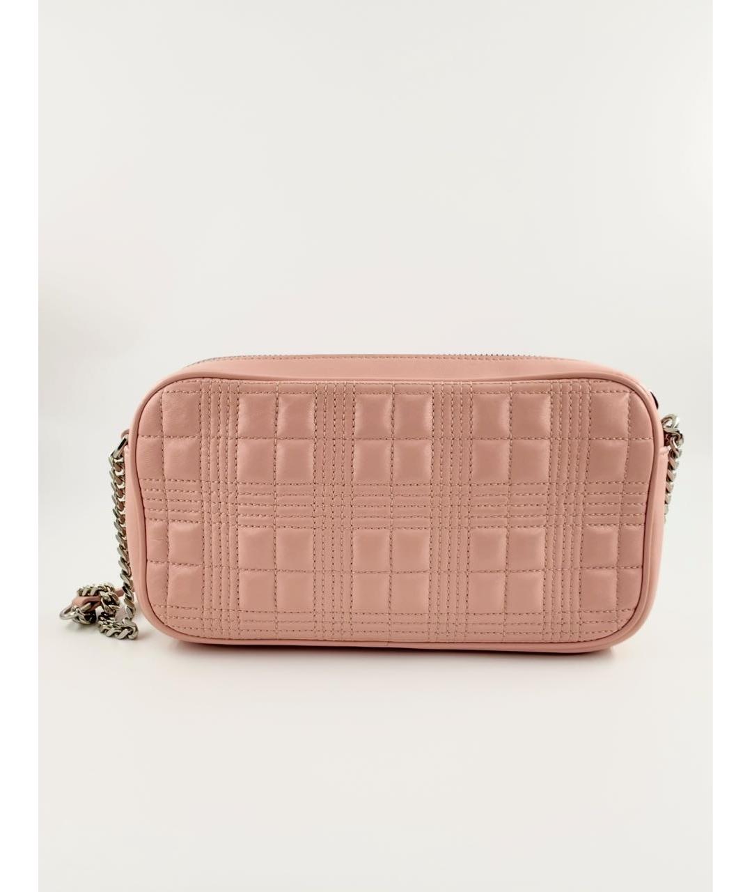 BURBERRY Розовая кожаная сумка через плечо, фото 3