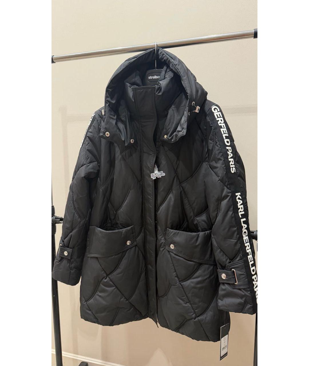 KARL LAGERFELD Черный пуховик, фото 2