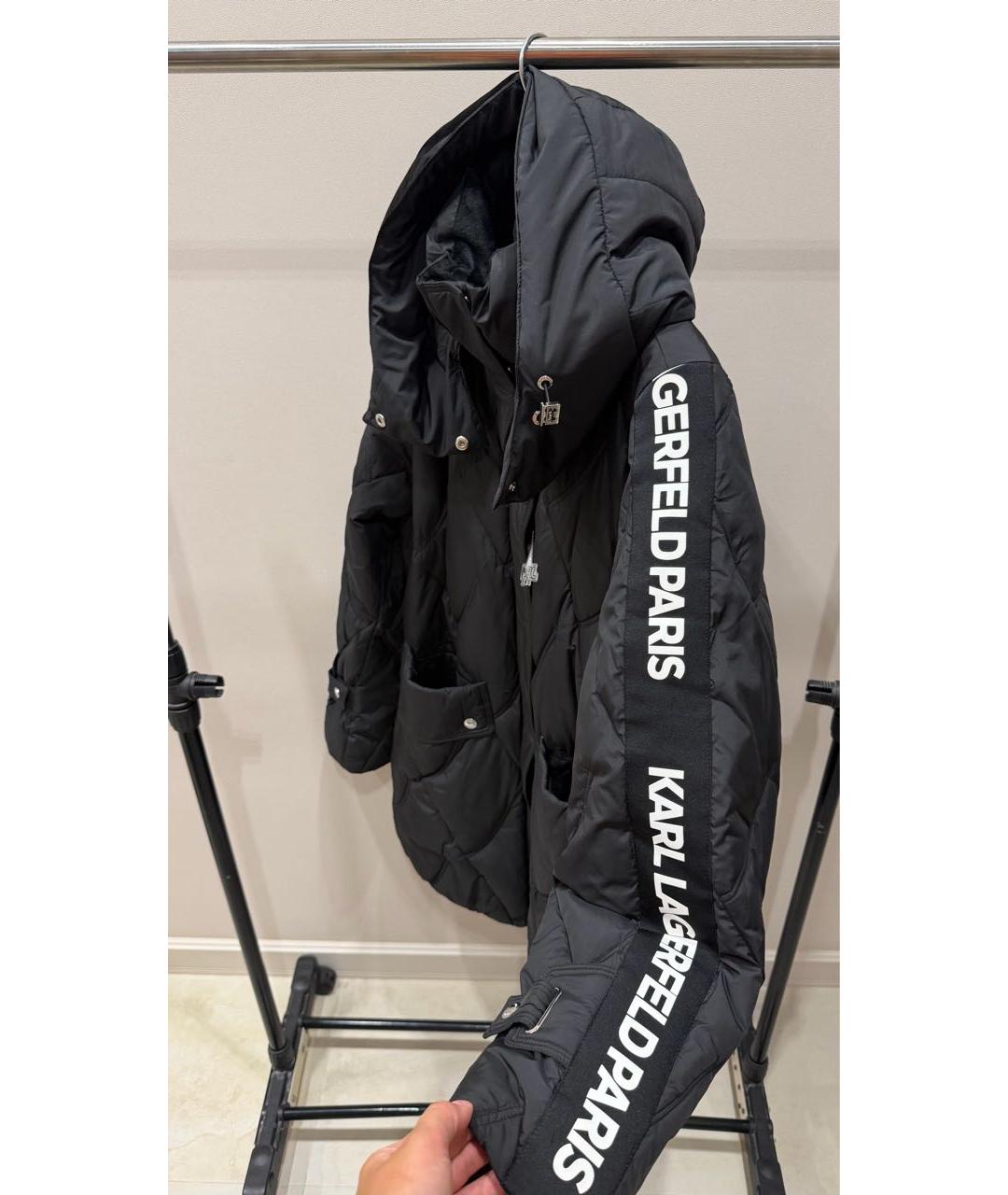 KARL LAGERFELD Черный пуховик, фото 4