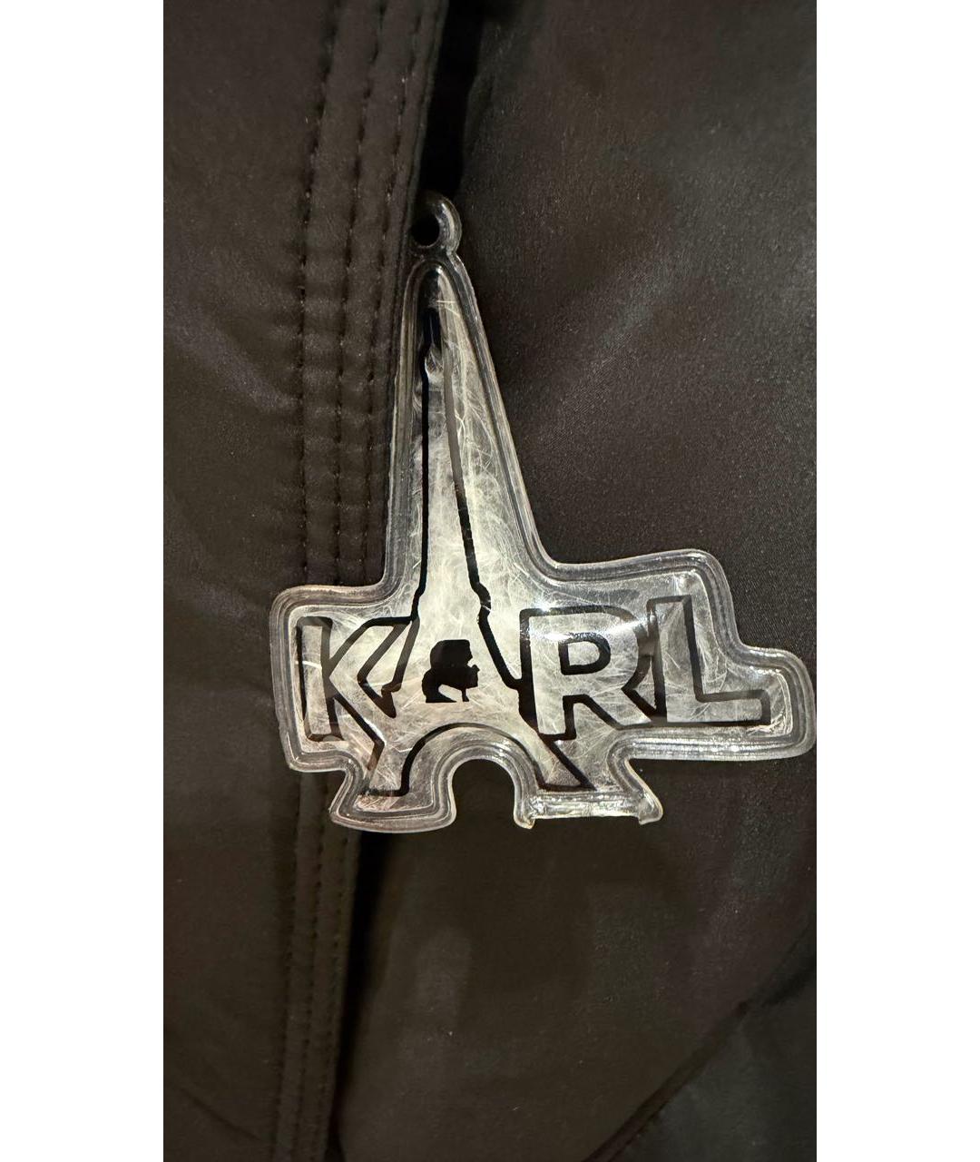 KARL LAGERFELD Черный пуховик, фото 6