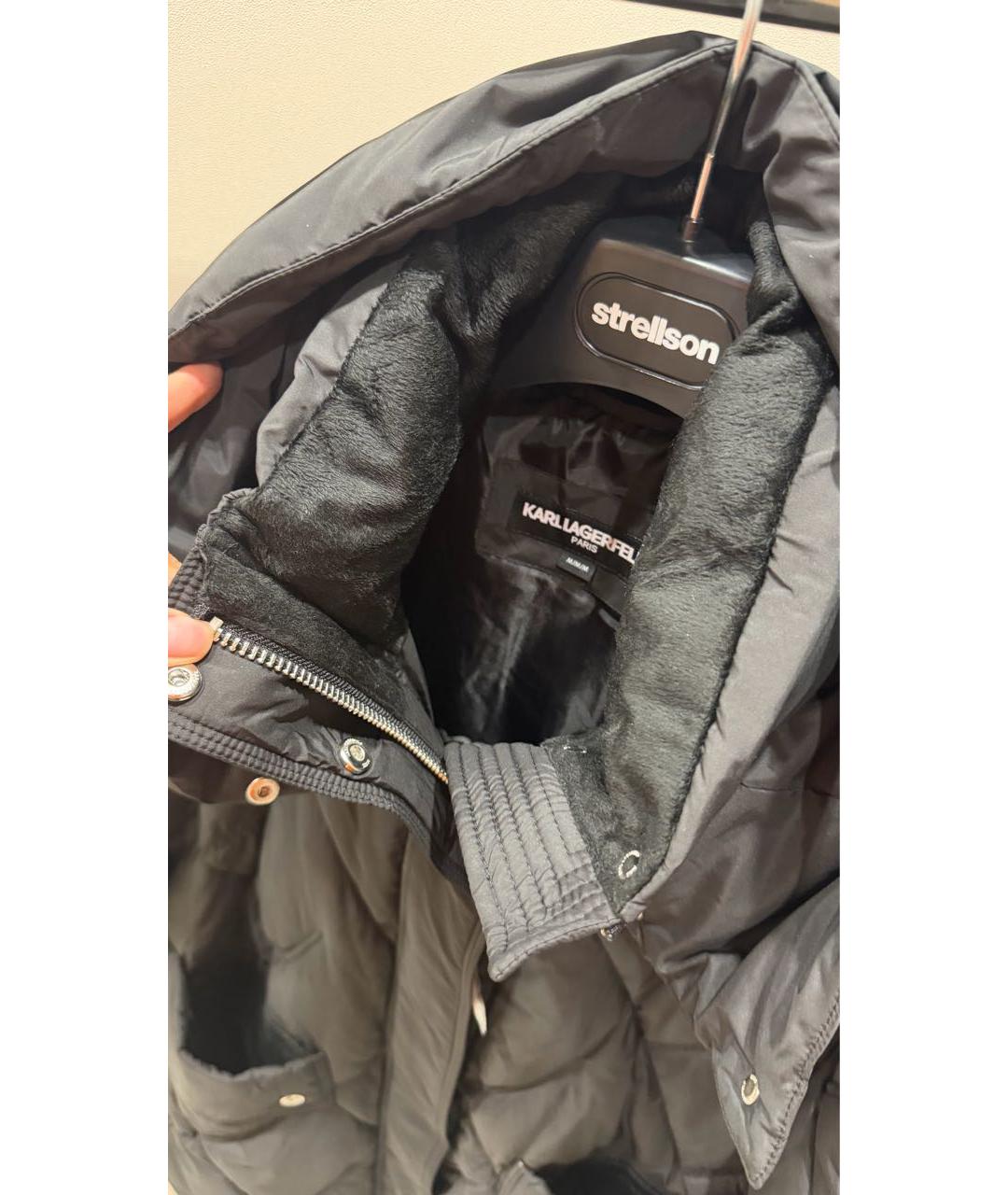 KARL LAGERFELD Черный пуховик, фото 8