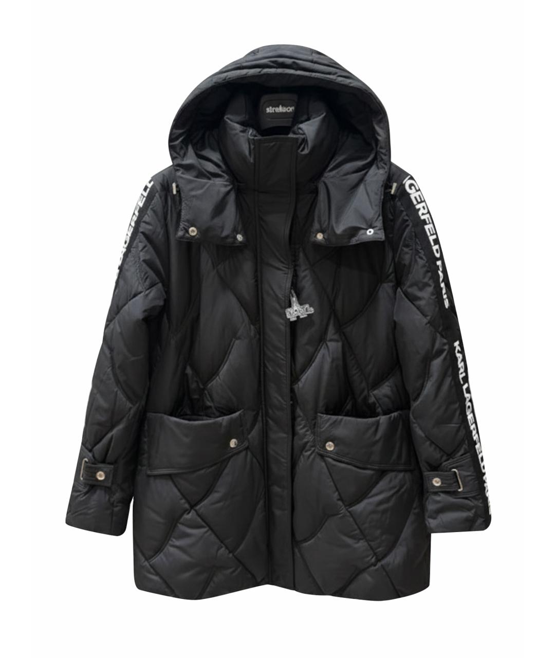 KARL LAGERFELD Черный пуховик, фото 1