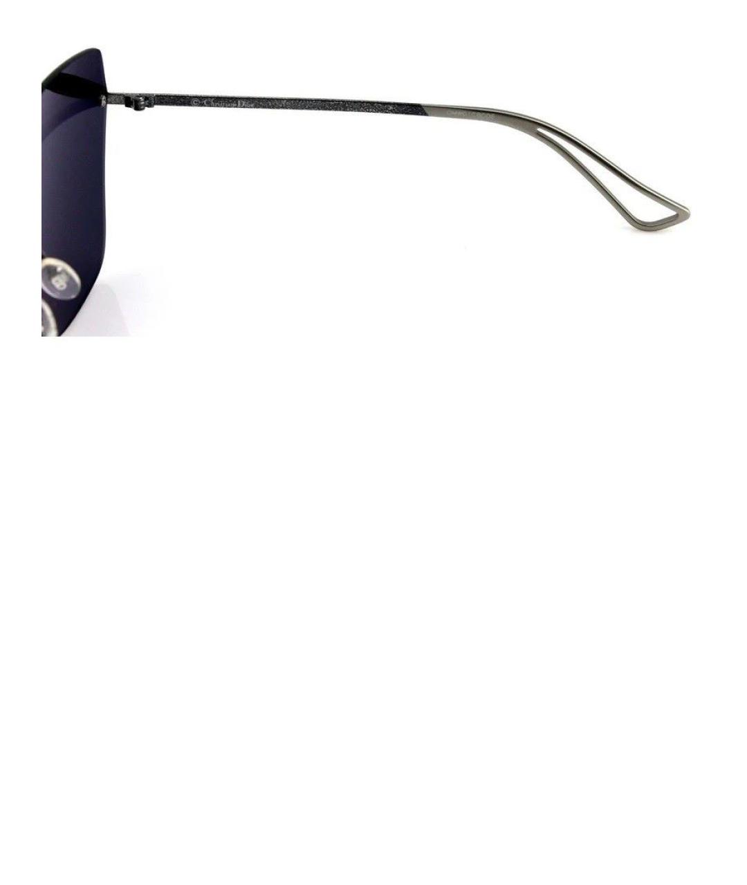 CHRISTIAN DIOR Серебряные металлические солнцезащитные очки, фото 6