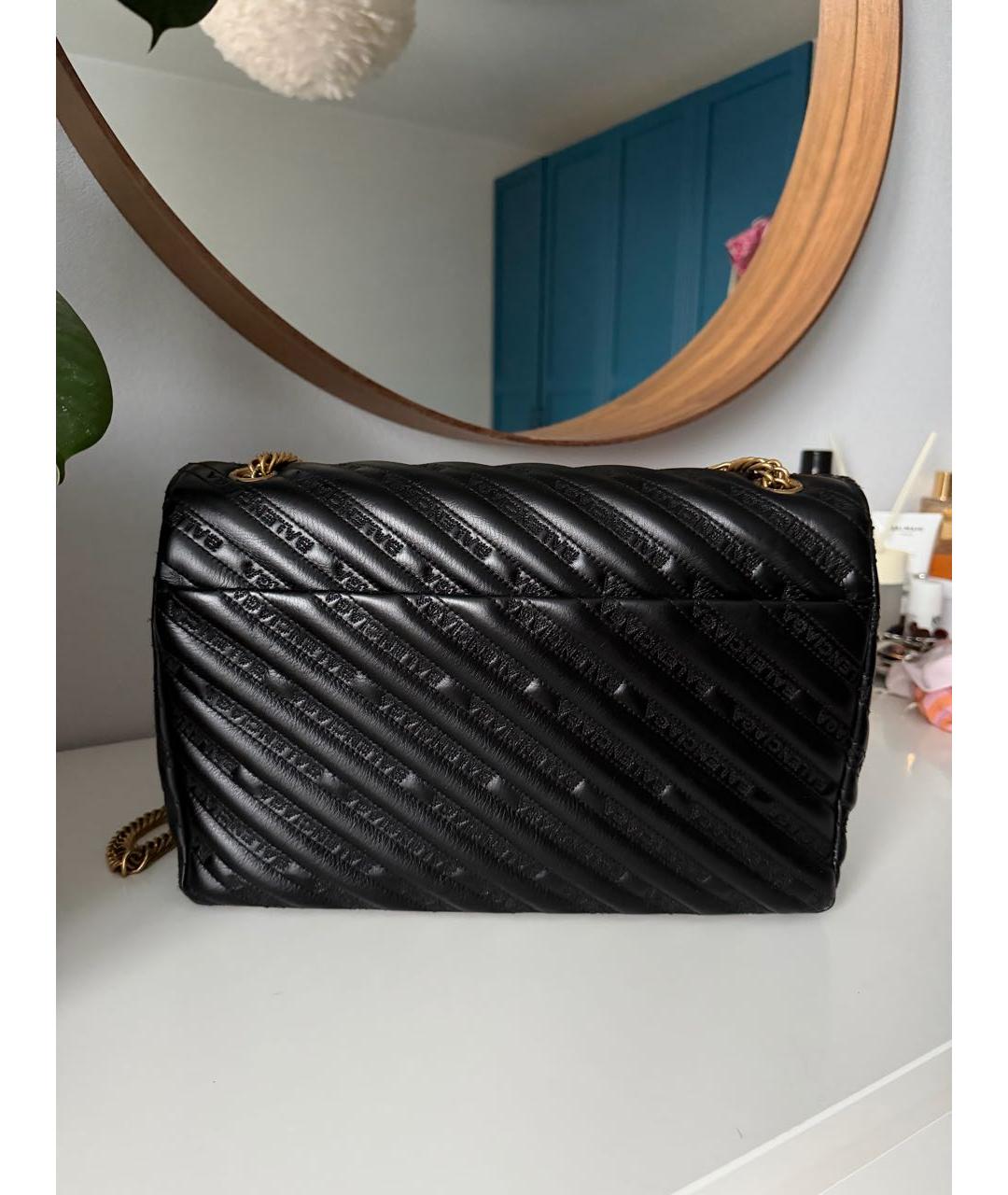 BALENCIAGA Черная кожаная сумка через плечо, фото 2