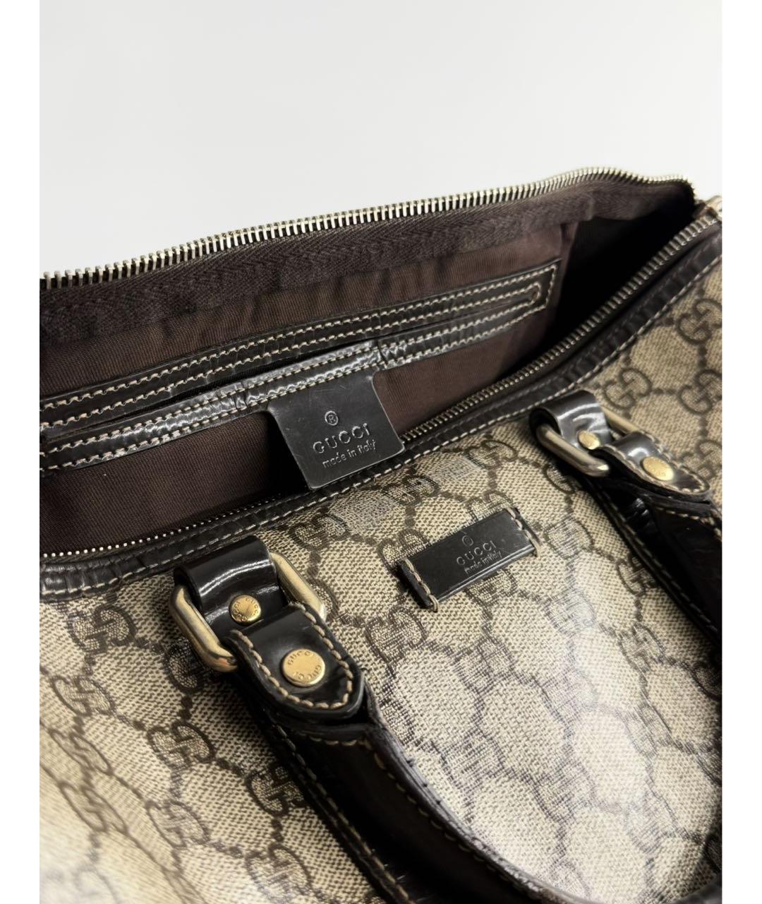 GUCCI Бежевая сумка с короткими ручками, фото 6