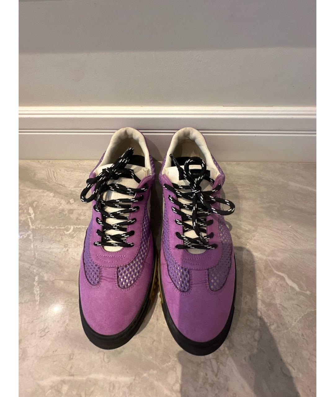 STELLA MCCARTNEY Фиолетовые замшевые кеды, фото 2